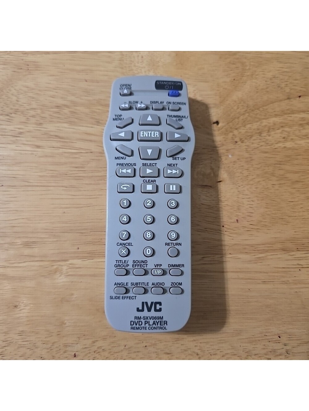 JVC DVD Player Remote Control RM-SXV069M Needs Two AA Batteries